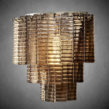 Sirena Smoke Glass Wall Sconce