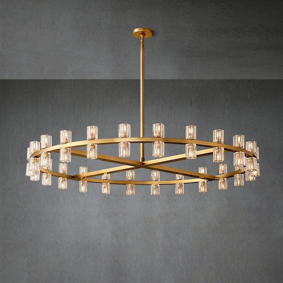 Arcachen Crystal Round Chandelier 48"