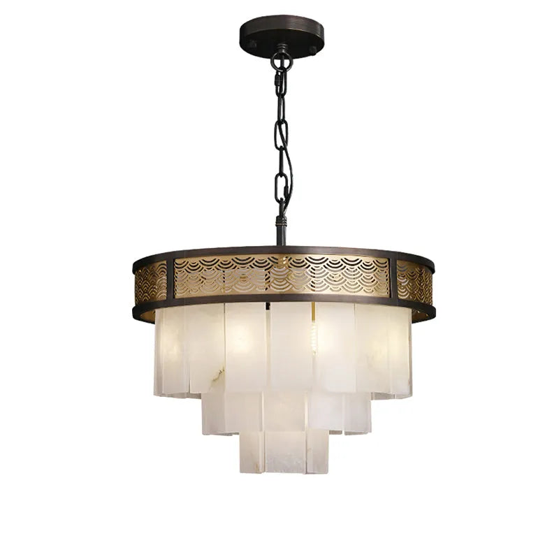 Marble Multi-layer Classic Alabaster Chandelier