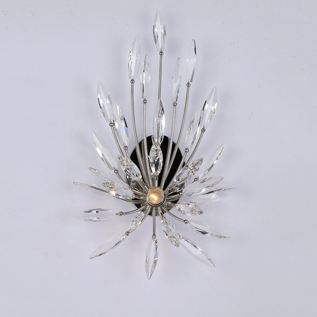 Elegant Lily Starburst Crystal Sputnik Sconce Chandelier - Modern Wall Lighting Fixture