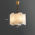 Alabaster Lorry Round Chandelier 20