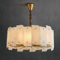 Alabaster Lorry Round Chandelier 20