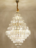 Extra Large Foyer Pure Crystal Ceiling Light Fixture Living Room Entrance Staircase Chandelier