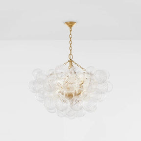 Olivialamps NYRA Designer Cluster Ribbed Bubble Semi Flush Chandelier Light