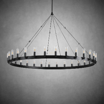 Camina Vintage Filament Outdoor Round Chandelier
