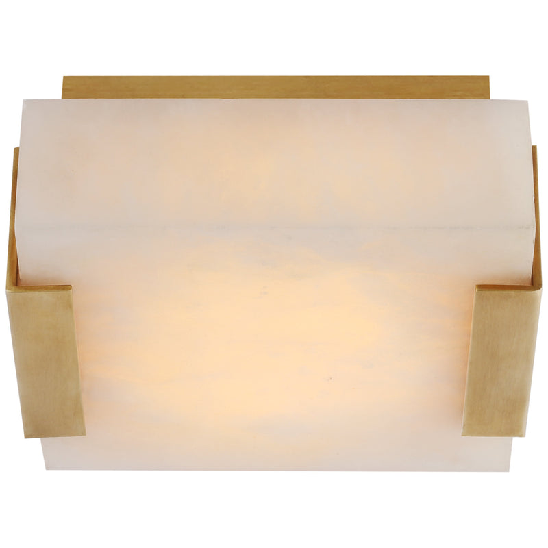 Kelly Wearstler Covet Low Clip Solitaire Flush Mount with Alabaster