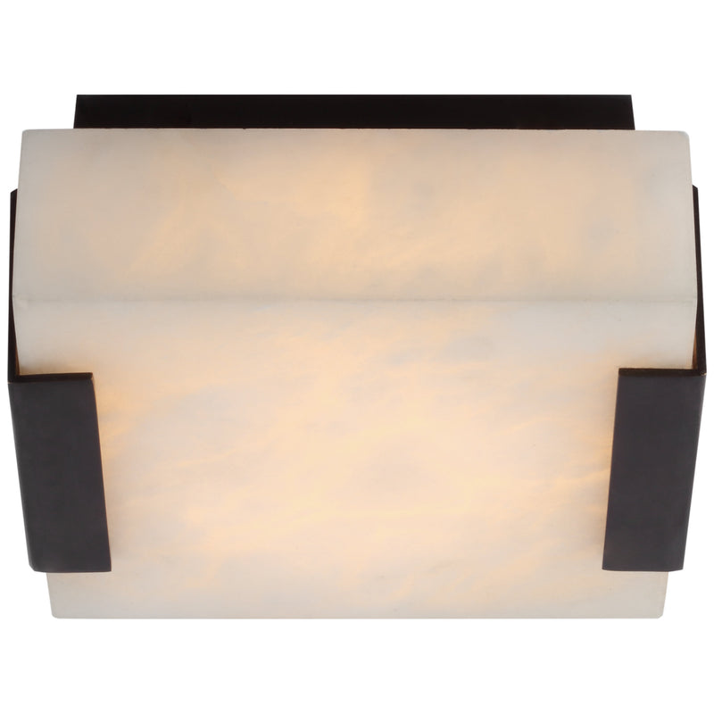 Kelly Wearstler Covet Low Clip Solitaire Flush Mount with Alabaster