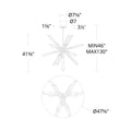 Solitude LED Pendant Light - line drawing.