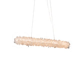 Olivialamps Rock Crystal Linear Chandelier for Kitchen Island