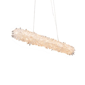 Olivialamps Rock Crystal Linear Chandelier for Kitchen Island