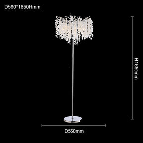 Moses Modern Clear Crystal Standing Lamp - Ineffable Lighting