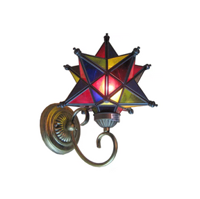 Olivia Lamps Tiffany Retro Stained Glass Wall Lights for Hallway/Living Room/Foyer/Bedroom