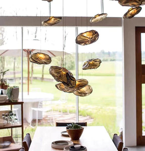 Olivialamps Lily Glass Cloud Pendant Chandelier