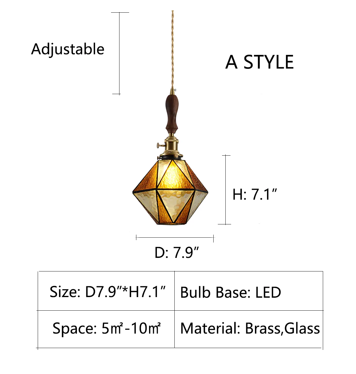 A: D7.9"*H7.1"  wine red, bright green, jade white, tiffany lamp shade, colorful, upside down umbrella, glass, pendant, entryway, foyer, bar, kitchen island 