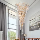 Cecily Crystal Branch Chandelier H 94.49" - Ineffable Lighting