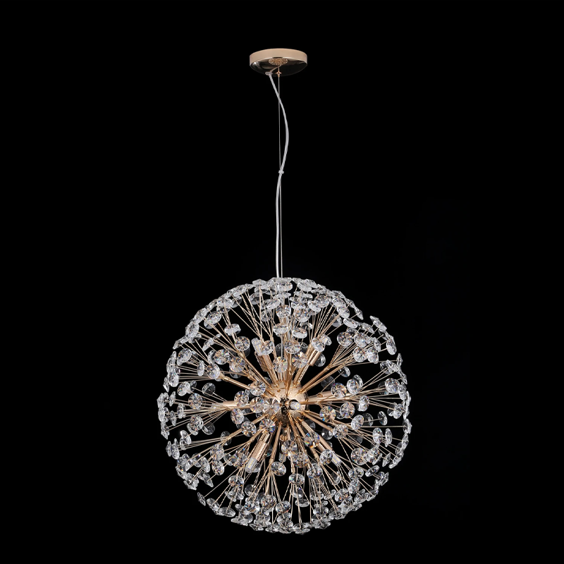 Dandelion Spherical Crystal Pendant Light - Ineffable Lighting