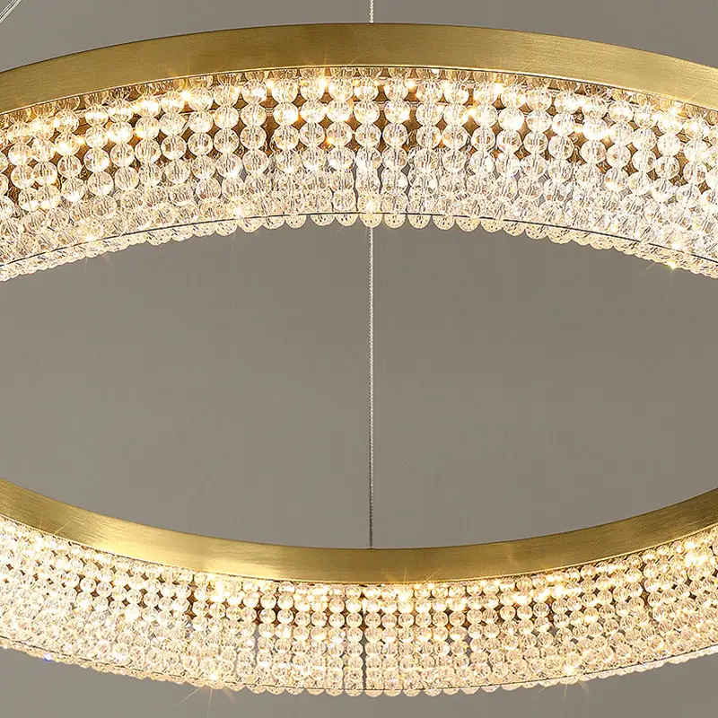 Darrien Modern Crystal Round Chandelier - Ineffable Lighting