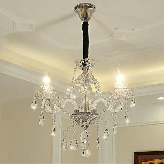 Olivialamps Laura 3/6 Lights White Cnadle Chandelier