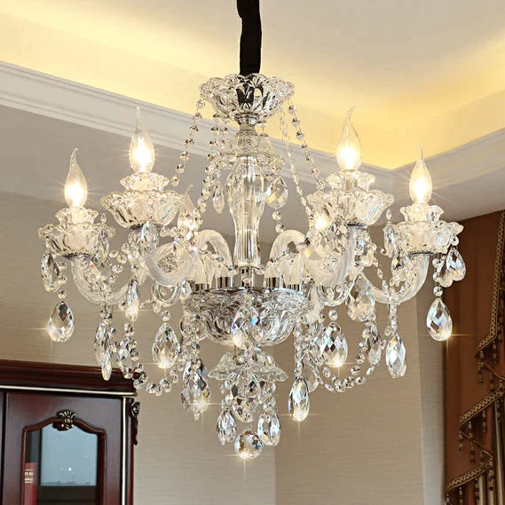 Olivialamps Laura 3/6 Lights White Cnadle Chandelier