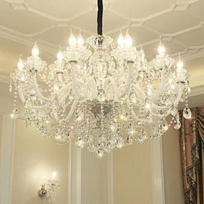 Olivialamps Laura Oversized White Candle Chandelier