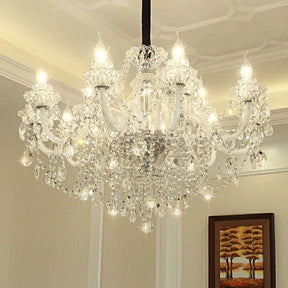 Olivialamps Laura Oversized White Candle Chandelier