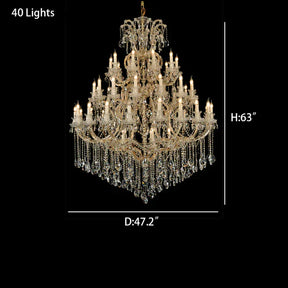 Olivialamps Laura Multi-tiered Extra Large Candle Chandelier