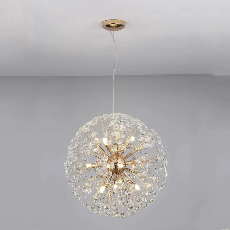 Dandelion Spherical Crystal Pendant Light