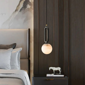 This chandelier is used in the bedroom. It has a simple and stylish design. The light is warm light, creating a warm atmosphere in the bedroom and helping you fall asleep.