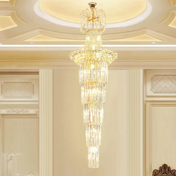 Olivialamps Leif Royal Large Multi Tiers Crystal Chandelier