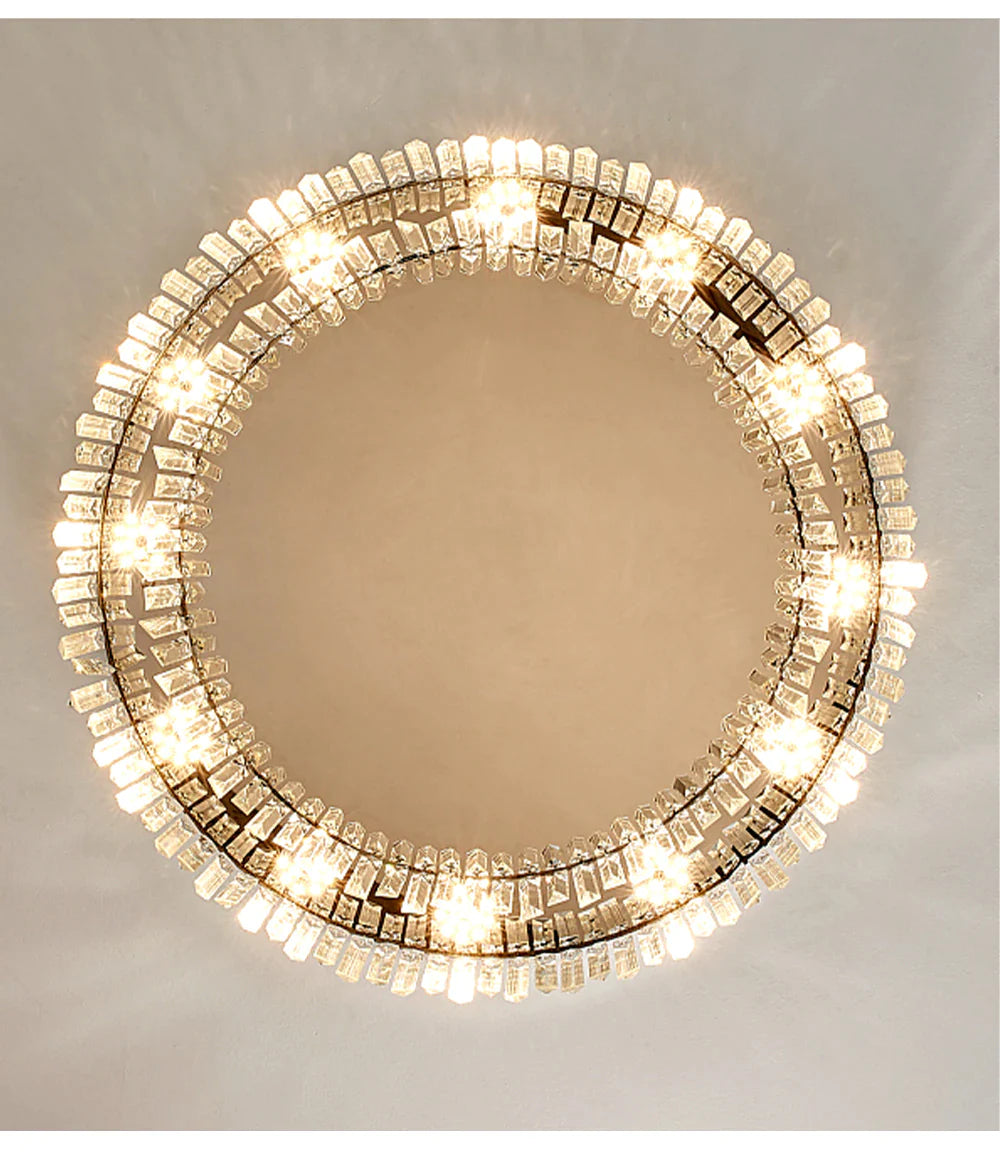 Olivialamps Gio Flush Mount Crystal Chandelier