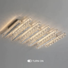 Olivialamps Luxurious Opulent Crystal Semi-Flush Mounted Ceiling Light