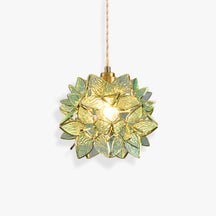 Tiffany Flower Pendant Light Green