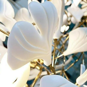 Fleur-de-lis Ceramic Branch Chandelier